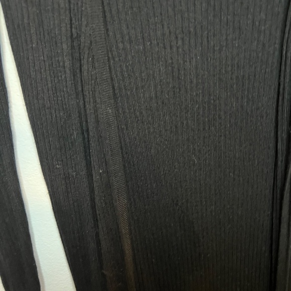 INC International Concepts Black Ribbed Long Duster Cardigan Size S - Picture 2 of 4